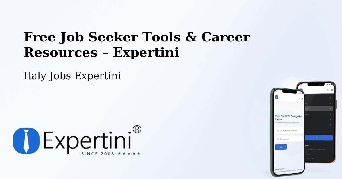 Free Job Seeker Tools & Career Resources – Alba - Alba, Italy Jobs Expertini